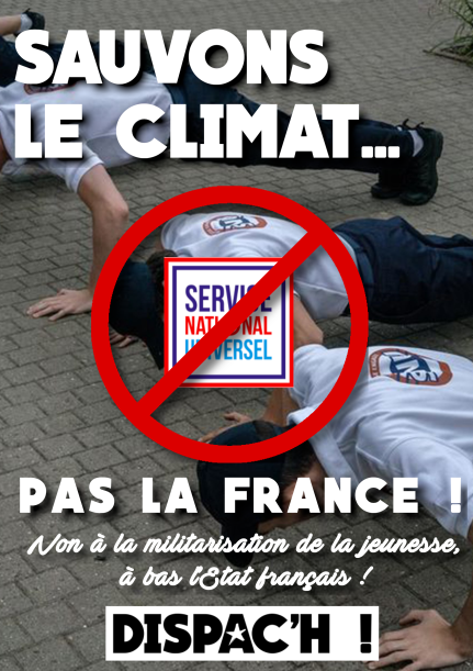 Le SNU obligatoire arrive en Bretagne - Sauvons le climat, pas la France ! Non au service national universel ! Savetomp an hin, bro c’hall kae da sutal! Nann d’ar servij Broadel Hollvedel!